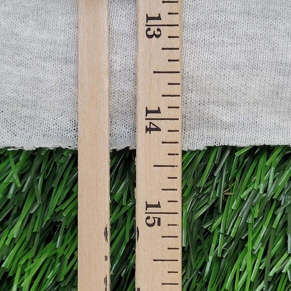 Vintage 1987 JERZEES Cropped Sweatshirt Womens L 21x14 Gray - Picture 9 of 14